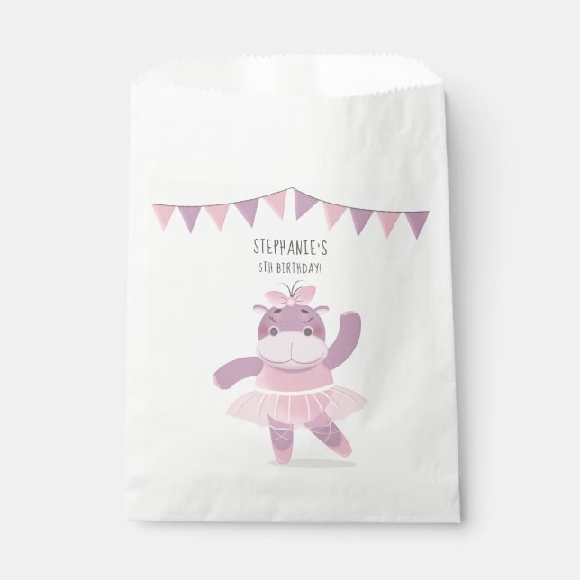 Bolsa De Papel Hippo Ballerina (Anverso)