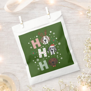 Bolsa De Papel Ho Ho Ho Ho Great Dane Feliz Navidad