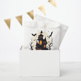 Bolsa De Papel Hogar atormentado y noche de calabaza