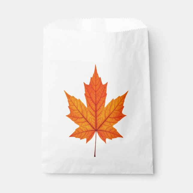 Bolsa De Papel Hojas de otoño doradas (Anverso)
