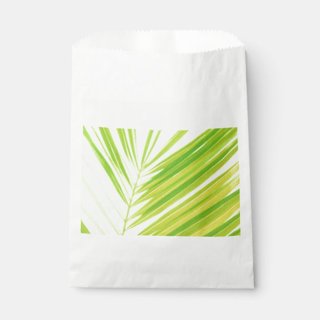 Bolsa De Papel Hojas de palma verde pálido (Anverso)