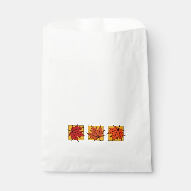 Bolsa De Papel Hojas otoñales (Anverso)