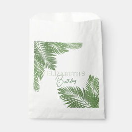 Bolsa De Papel Hojas Tropicales 