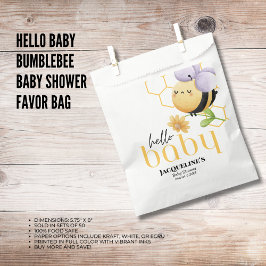 Bolsa De Papel Hola Baby Bumblebee Baby Shower