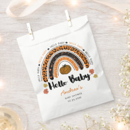 Bolsa De Papel Hola Baby Pumpkin Baby Shower