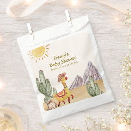 Bolsa De Papel Hola Bebé Deert Cactus Llama Cowboy Baby Shower