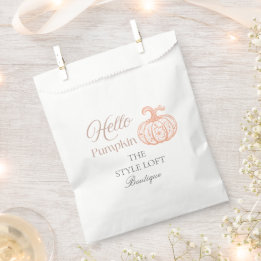 Bolsa De Papel Hola Calabaza Marca de Otoño para Tienda Boutique