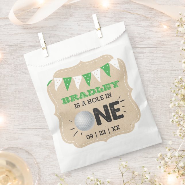 Bolsa De Papel Hole In One Boys Golf 1er cumpleaños Par-tee (Cortado)