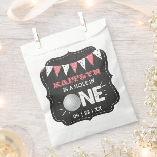 Bolsa De Papel Hole In One Chicas Golf 1er cumpleaños Par-tee