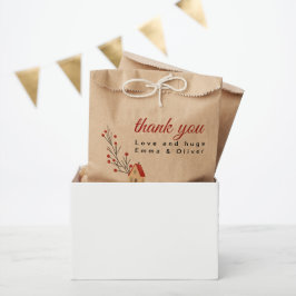 Bolsa De Papel Holiday Berry Branch Christmas