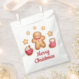 Bolsa De Papel Hombre de jengibre bonito Feliz Navidad