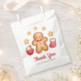 Bolsa De Papel Hombre de jengibre lindo Navidad Gracias
