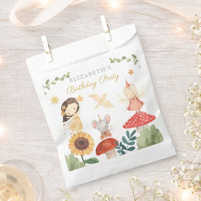 Bolsa De Papel Honor de cumpleaños de hadas encantadas (Subido por el creador)