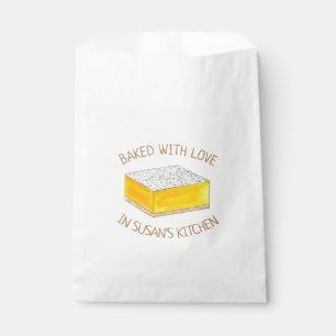 Bolsa De Papel Horneado Con Amor Lemon Bar Casero Cubierta