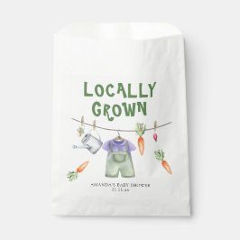 Bolsa De Papel Hortalizas de cultivo local acuarela ducha de bebé