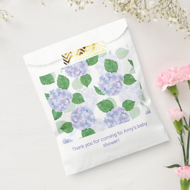 Bolsa De Papel Hortensia Floral (Sellado)