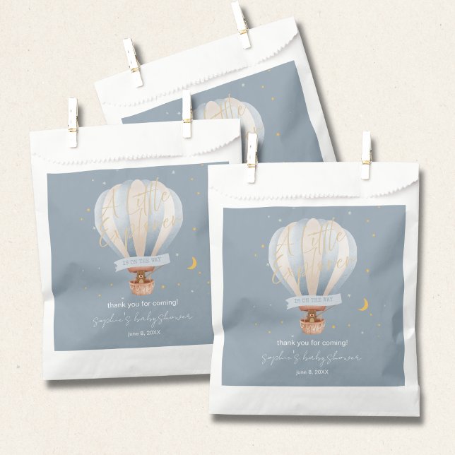 Bolsa De Papel Hot Air Balloon Whimsical Cute Teddy Bear  (Subido por el creador)