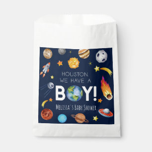 Bolsa De Papel Houston Tenemos Un Baby Shower De Galaxia Espacial