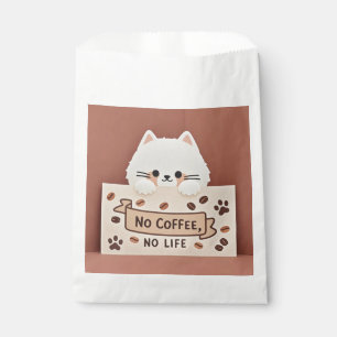 Bolsa De Papel Huella de patita de gato diminuta adorable y grano