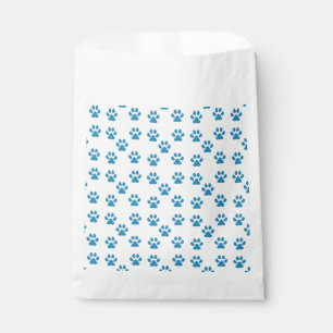 Bolsa De Papel Huellas azules
