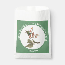 Bolsa De Papel Hummingbird, cumpleaños u otro Fiesta con trompa d