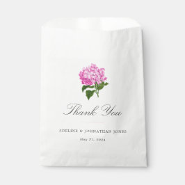 Bolsa De Papel Hydrangea rosa bonito elegante