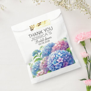Bolsa De Papel Hydrangeas Blue Flowers Bridal Shower Fiesta