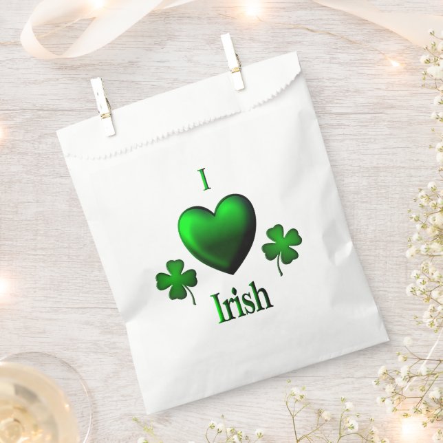 Bolsa De Papel I Heart Irish (Cortado)
