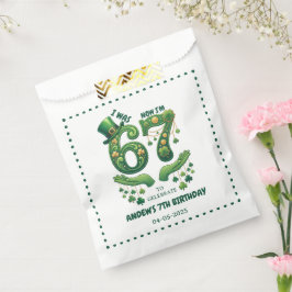 Bolsa De Papel I Was 6 Now I’m 7 St. Patrick’s Day Boy Birthday