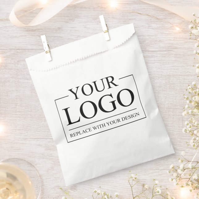 Bolsa De Papel Idea personalizada de boda agregar logo (Cortado)