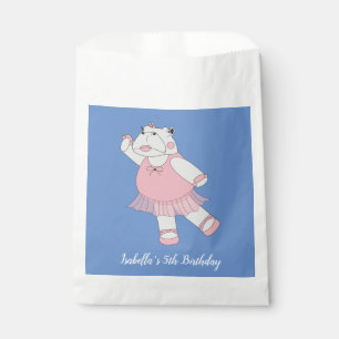 Bolsa De Papel illusima Ballerina Hippo Blue