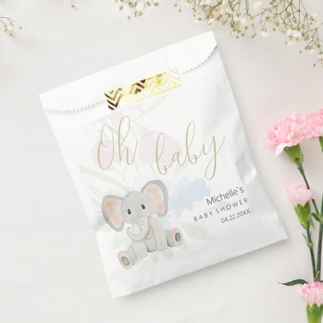 Bolsa De Papel Ilustracion acuático Cupe Spring Elephant (Sellado)