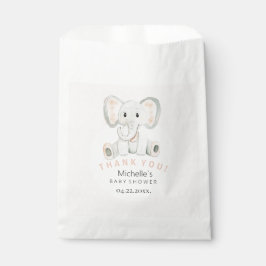 Bolsa De Papel Ilustracion acuático de elefante de primavera cúrc