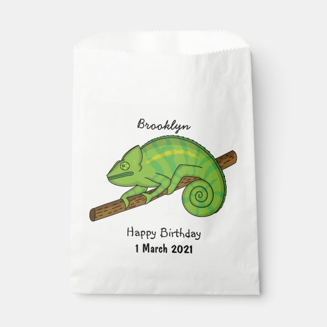 Bolsa De Papel Ilustracion Chameleon de Parson (Anverso)