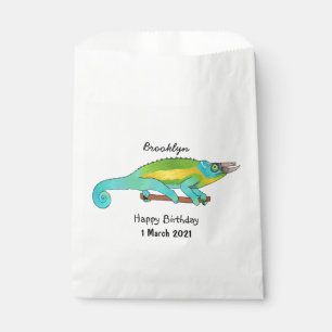 Bolsa De Papel Ilustracion chameleon personalizado de Jackson