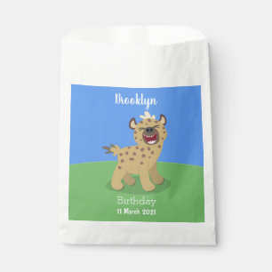 Bolsa De Papel Ilustración de dibujos animados divertida de hiena