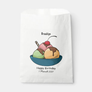 Bolsa De Papel Ilustracion de helado personalizado