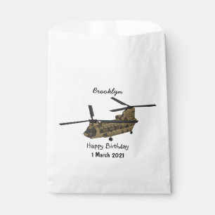 Bolsa De Papel Ilustracion de helicópteros militares de Chinook