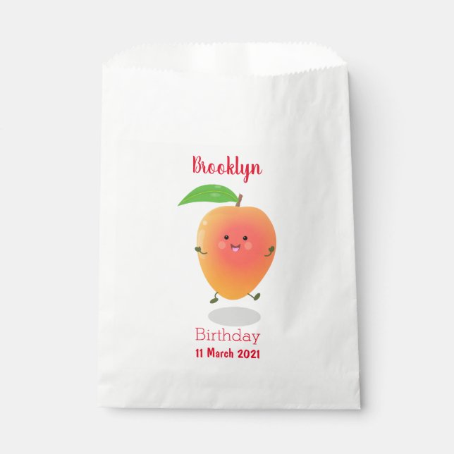 Bolsa De Papel Ilustracion de personalizado amarillo de mango ale (Anverso)