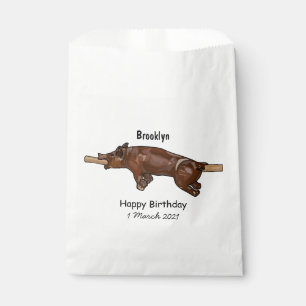 Bolsa De Papel Ilustracion de personalizado asado de cerdo / cerd
