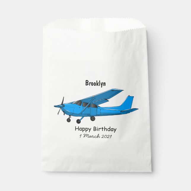 Bolsa De Papel Ilustracion de personalizado de aviones (Anverso)
