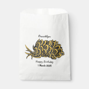 Bolsa De Papel Ilustracion de personalizado de babuena dorada de