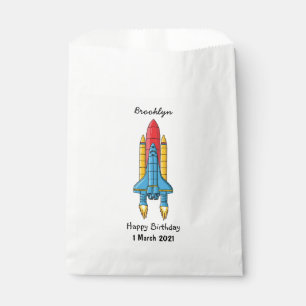 Bolsa De Papel Ilustracion de personalizado de buques de cohetes