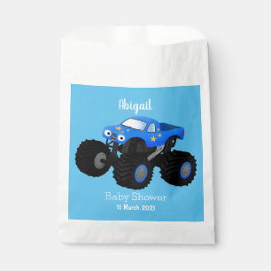 Bolsa De Papel Ilustracion de personalizado de camión monstruoso 