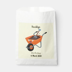 Bolsa De Papel Ilustracion de personalizado de carretilla naranja