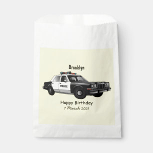 Bolsa De Papel Ilustracion de personalizado de coches de policía