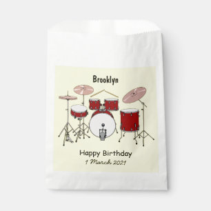 Bolsa De Papel Ilustracion de personalizado de kit de tambor