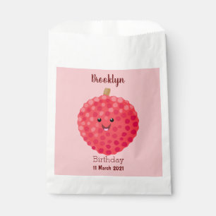 Bolsa De Papel Ilustracion de personalizado de linché rosado