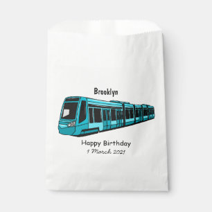 Bolsa De Papel Ilustracion de personalizado de locomotora eléctri