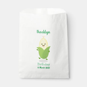 Bolsa De Papel Ilustracion de personalizado de maíz feliz